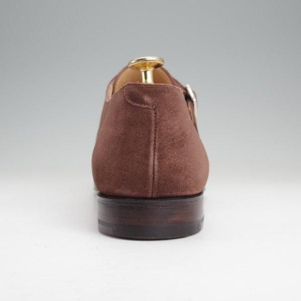 未使用★クロケット&ジョーンズ UK7.5/US8D【貴重★ブルックスブラザーズ別注/Peal&co】341ラスト/ダブルモンク/ミンクスエード/濃茶★m957