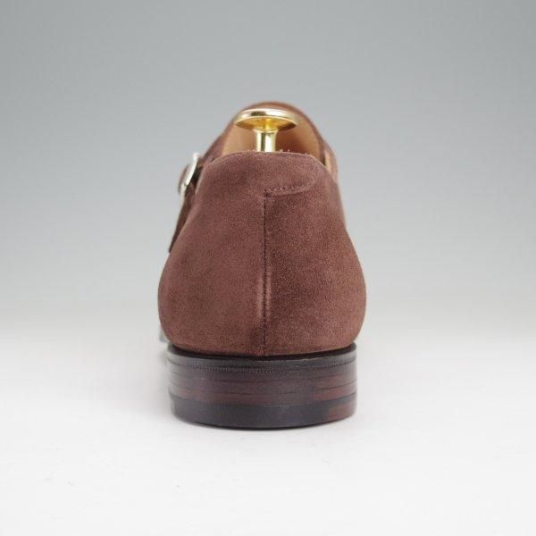 未使用★クロケット&ジョーンズ UK7.5/US8D【貴重★ブルックスブラザーズ別注/Peal&co】341ラスト/ダブルモンク/ミンクスエード/濃茶★m957