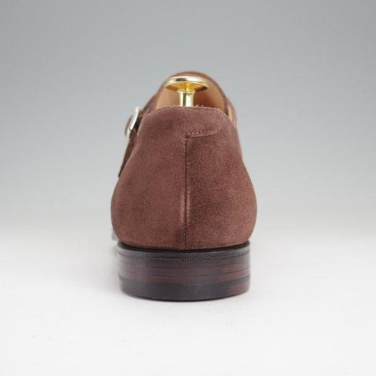 未使用★クロケット&ジョーンズ UK7.5/US8D【貴重★ブルックスブラザーズ別注/Peal&co】341ラスト/ダブルモンク/ミンクスエード/濃茶★m957