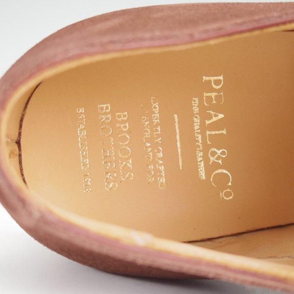 未使用★クロケット&ジョーンズ UK7.5/US8D【貴重★ブルックスブラザーズ別注/Peal&co】341ラスト/ダブルモンク/ミンクスエード/濃茶★m957