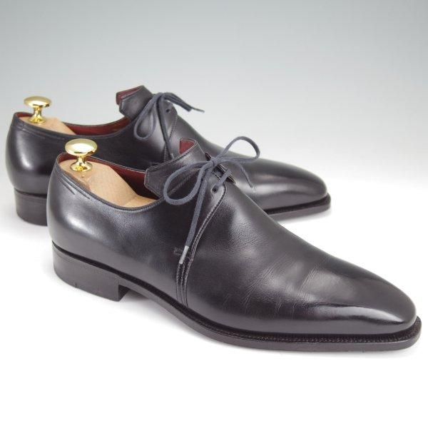 極美品★(仏)コルテ SIZE 5.5【現行定価￥253,000-★Arca/アルカ】プレーントゥ/Vフロント/カーフ/黒/メンズ/Corthay★m965