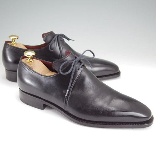 極美品★(仏)コルテ SIZE 5.5【現行定価￥253,000-★Arca/アルカ】プレーントゥ/Vフロント/カーフ/黒/メンズ/Corthay★m965