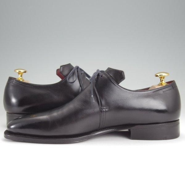 極美品★(仏)コルテ SIZE 5.5【現行定価￥253,000-★Arca/アルカ】プレーントゥ/Vフロント/カーフ/黒/メンズ/Corthay★m965