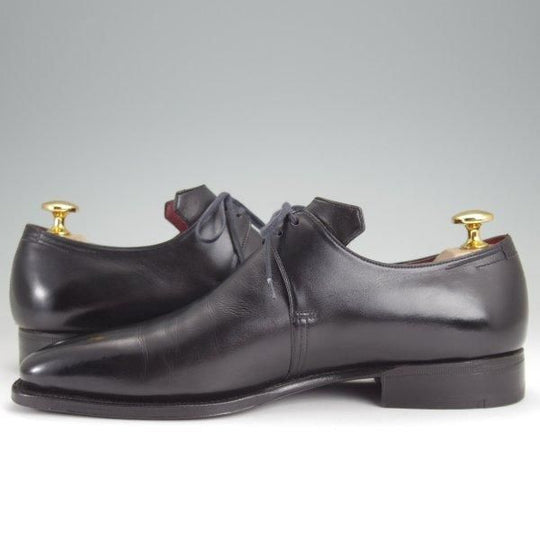 極美品★(仏)コルテ SIZE 5.5【現行定価￥253,000-★Arca/アルカ】プレーントゥ/Vフロント/カーフ/黒/メンズ/Corthay★m965