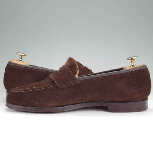 極上★クロケット&ジョーンズ 7E【現行定価10万円以上★BOSTON/ボストン】314ラスト/コインローファー/濃茶/Crockett&Jones★m966