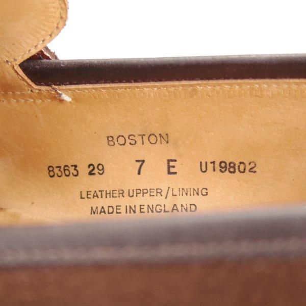 極上★クロケット&ジョーンズ 7E【現行定価10万円以上★BOSTON/ボストン】314ラスト/コインローファー/濃茶/Crockett&Jones★m966