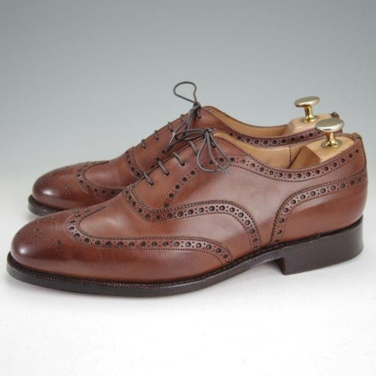極美品★チャーチ 60F/UK6【貴重★Heritage COLLECTION/チェットウィンド同仕様】173ラスト/SANDRINGHAM/フルブローグ/茶/Church's★m967