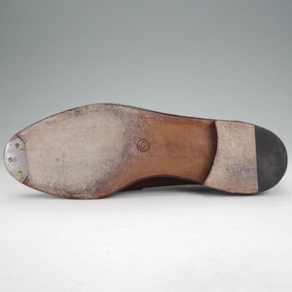 極上★Oriental/オリエンタル SIZE 6.5【貴重★クーズー(KUDU)革/ALBERS/コインローファー】419ラスト/スエード/濃茶/メンズ★m971