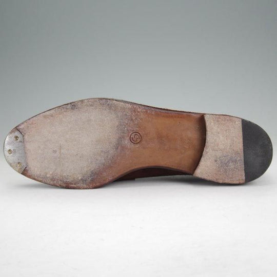 極上★Oriental/オリエンタル SIZE 6.5【貴重★クーズー(KUDU)革/ALBERS/コインローファー】419ラスト/スエード/濃茶/メンズ★m971
