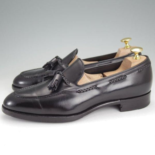 極上★三陽山長 SIZE 6.5【現行定価￥94,600-★鹿三郎/タッセルローファー】R2010Sラスト/カーフ/黒/ROKUSABURO/Sanyo Yamacho★m973