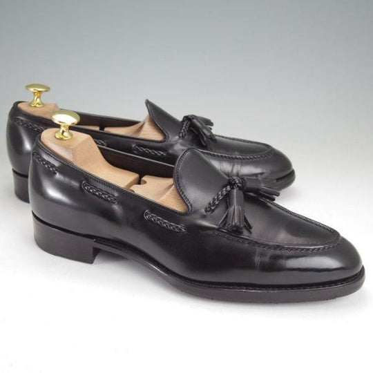 極上★三陽山長 SIZE 6.5【現行定価￥94,600-★鹿三郎/タッセルローファー】R2010Sラスト/カーフ/黒/ROKUSABURO/Sanyo Yamacho★m973