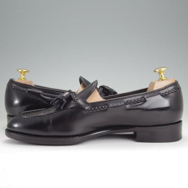 極上★三陽山長 SIZE 6.5【現行定価￥94,600-★鹿三郎/タッセルローファー】R2010Sラスト/カーフ/黒/ROKUSABURO/Sanyo Yamacho★m973