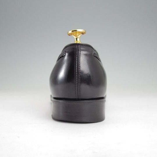 極上★三陽山長 SIZE 6.5【現行定価￥94,600-★鹿三郎/タッセルローファー】R2010Sラスト/カーフ/黒/ROKUSABURO/Sanyo Yamacho★m973