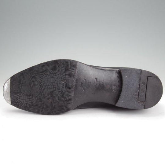 極上★三陽山長 SIZE 6.5【現行定価￥94,600-★鹿三郎/タッセルローファー】R2010Sラスト/カーフ/黒/ROKUSABURO/Sanyo Yamacho★m973