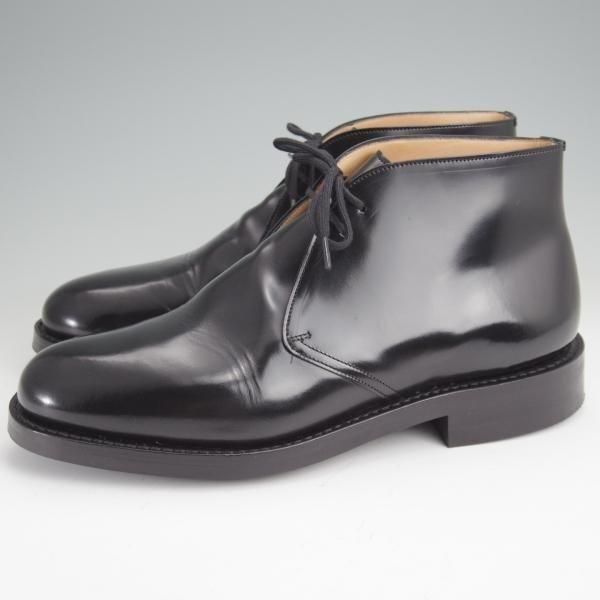 極美品★チャーチ 70G/UK7【モデル定価￥160,600-★ダイナイトソール仕様/RYDER 3/ライダー】81ラスト/チャッカブーツ/黒/Church's★m981