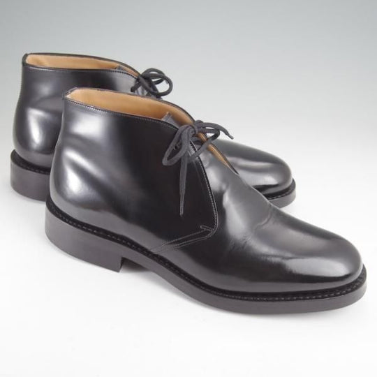 極美品★チャーチ 70G/UK7【モデル定価￥160,600-★ダイナイトソール仕様/RYDER 3/ライダー】81ラスト/チャッカブーツ/黒/Church's★m981