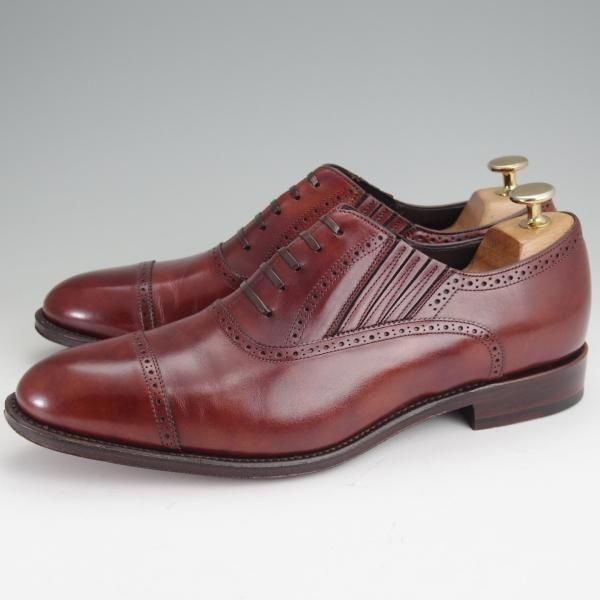 極美品★シェットランドフォックス SIZE 7【定価￥56,100-★サザーク/120F/レイジーマン】サイドエラスティック/茶/SHETLANDFOX★m987