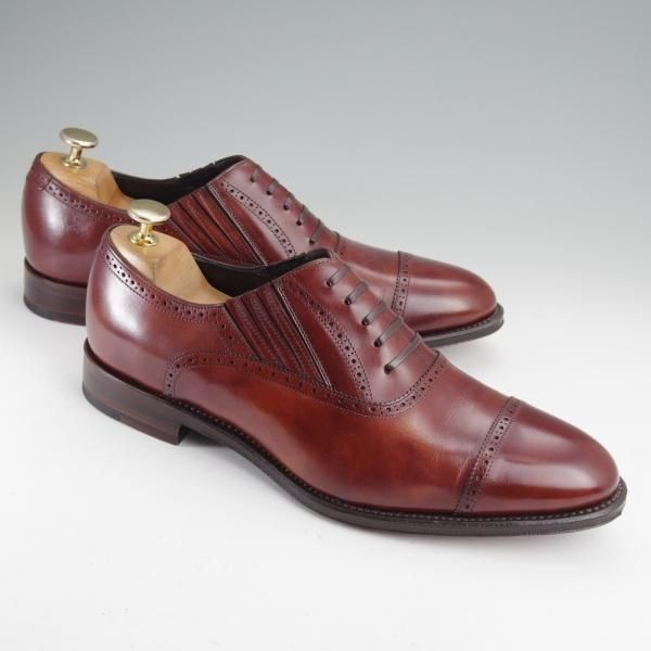極美品★シェットランドフォックス SIZE 7【定価￥56,100-★サザーク/120F/レイジーマン】サイドエラスティック/茶/SHETLANDFOX★m987