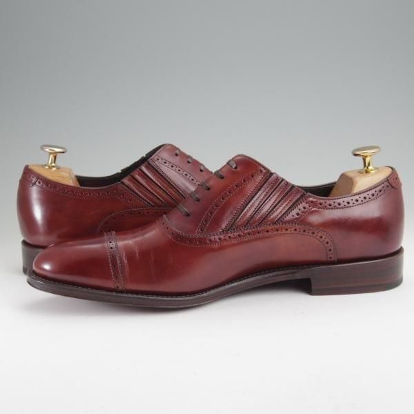 極美品★シェットランドフォックス SIZE 7【定価￥56,100-★サザーク/120F/レイジーマン】サイドエラスティック/茶/SHETLANDFOX★m987