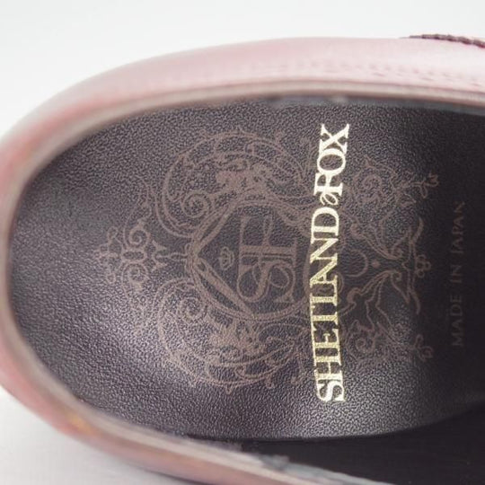極美品★シェットランドフォックス SIZE 7【定価￥56,100-★サザーク/120F/レイジーマン】サイドエラスティック/茶/SHETLANDFOX★m987