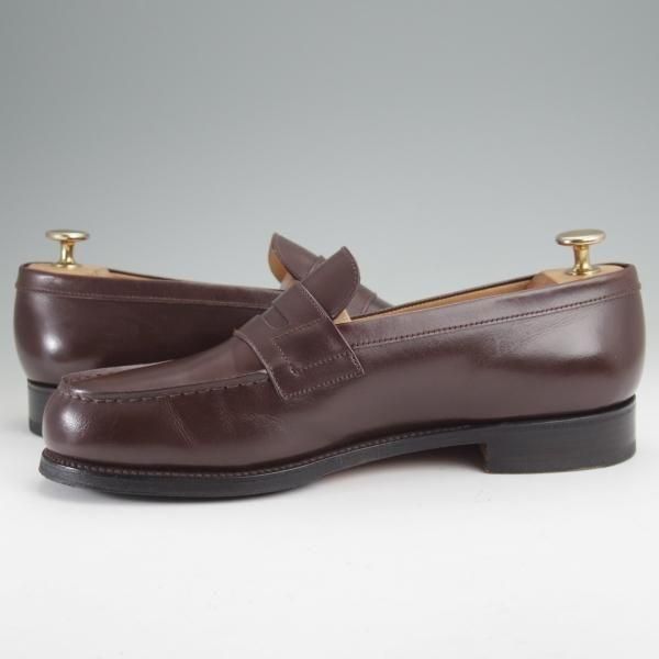 美品★J.M.ウエストン 6E【定価￥156,200-★180/コインローファー】41ラスト/ボックスカーフ/濃茶/Weston/ウェストン★m989