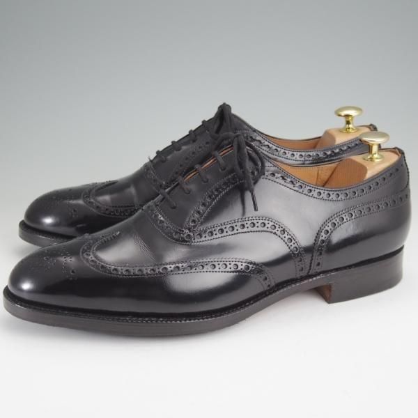 極上★チャーチ 90F/UK9【旧チャーチ★ブックバインダーカーフ/3都市ロゴ/HICKSTEAD】84ラスト/フルブローグ/黒/メンズ/Church's★m993