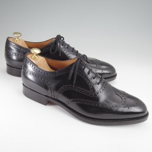 極上★チャーチ 90F/UK9【旧チャーチ★ブックバインダーカーフ/3都市ロゴ/HICKSTEAD】84ラスト/フルブローグ/黒/メンズ/Church's★m993