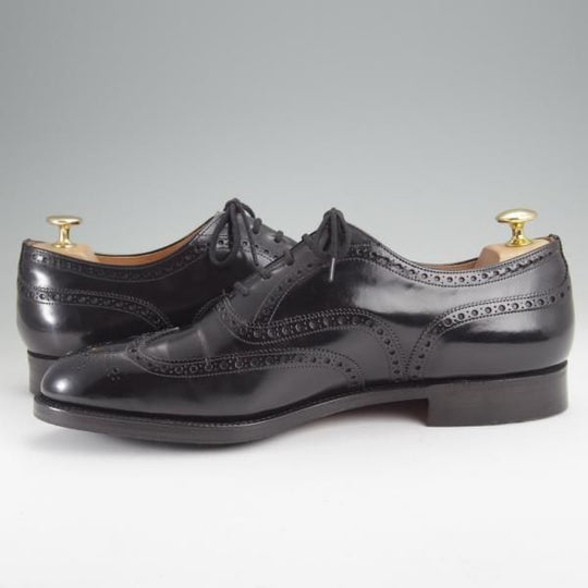 極上★チャーチ 90F/UK9【旧チャーチ★ブックバインダーカーフ/3都市ロゴ/HICKSTEAD】84ラスト/フルブローグ/黒/メンズ/Church's★m993