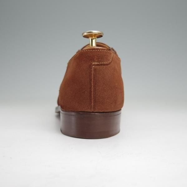 極上★クロケット&ジョーンズ 7E【貴重★(英)ポールセンスコーン別注/Poulsen Skone】サイドエラスティック/茶/Crockett&Jones★m995