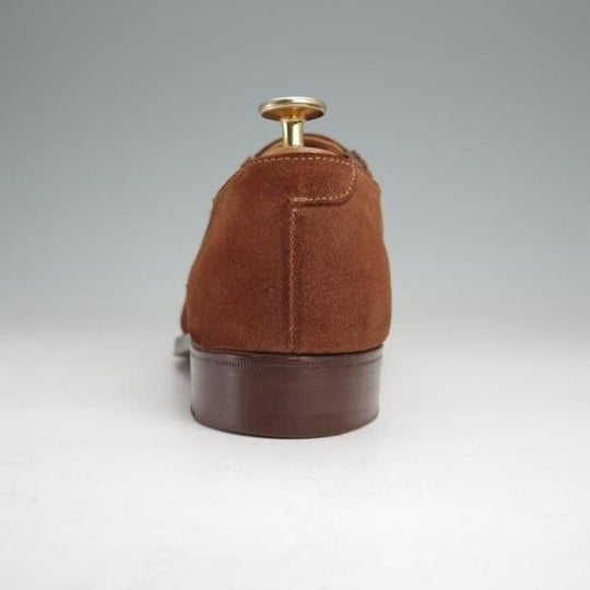 極上★クロケット&ジョーンズ 7E【貴重★(英)ポールセンスコーン別注/Poulsen Skone】サイドエラスティック/茶/Crockett&Jones★m995