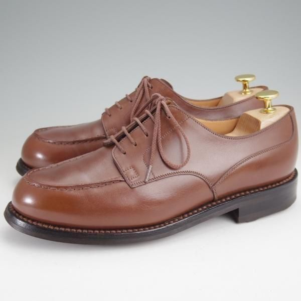 極上★J.M.ウエストン 6.5E【現行モデル定価￥176,000-★ロシアンカーフ/ゴルフ/GOLF】641/31ラスト/Uチップ/茶/Weston/ウェストン★m996