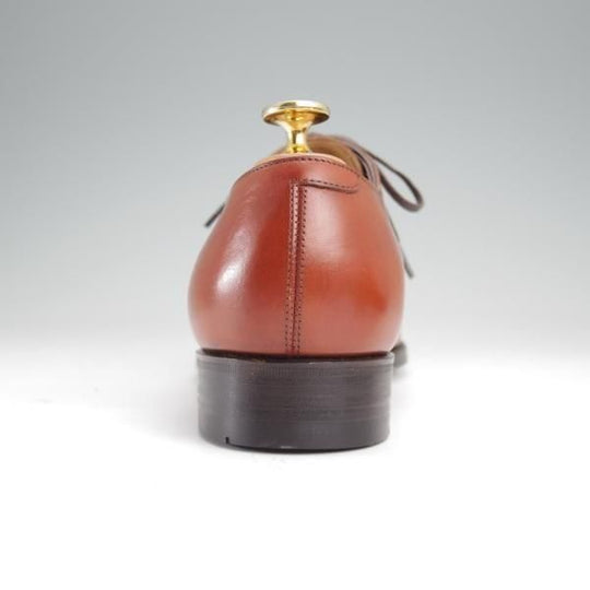 未使用★三陽山長 SIZE 6【定価￥91,300-★友二郎/R2010ラスト】ストレートチップ/カーフ/茶/メンズ/TOMOJIRO/Sanyo Yamacho★m999