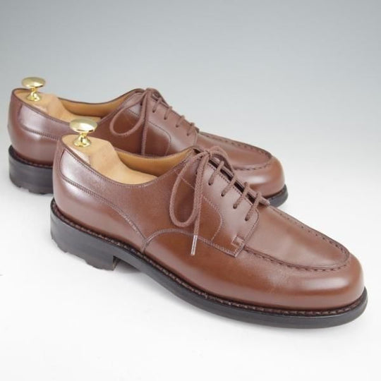 美品★J.M.ウエストン 6.5C【定価￥176,000-★ゴルフ/GOLF】641/31ラスト/Uチップ/ボックスカーフ/TAN/タン/茶/Weston/ウェストン★n001