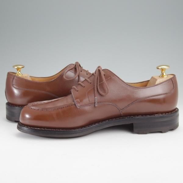 美品★J.M.ウエストン 6.5C【定価￥176,000-★ゴルフ/GOLF】641/31ラスト/Uチップ/ボックスカーフ/TAN/タン/茶/Weston/ウェストン★n001