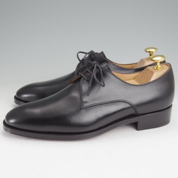 未使用★Oriental/オリエンタル SIZE 5【定価￥68,200-★プレーントゥ/3004】Vフロント/7965ラスト/ボックスカーフ/黒/メンズ★n004