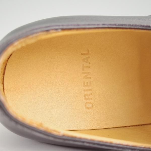 未使用★Oriental/オリエンタル SIZE 5【定価￥68,200-★プレーントゥ/3004】Vフロント/7965ラスト/ボックスカーフ/黒/メンズ★n004