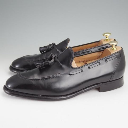 ★チャーチ 95F/UK9.5【旧チャーチ★ブックバインダーカーフ/KINGSLEY/タッセルローファー】3都市ロゴ/69Rラスト/黒/Church's★n006