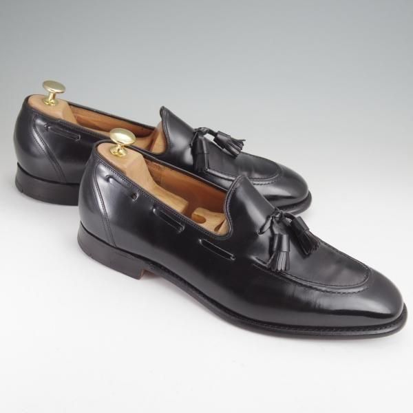 ★チャーチ 95F/UK9.5【旧チャーチ★ブックバインダーカーフ/KINGSLEY/タッセルローファー】3都市ロゴ/69Rラスト/黒/Church's★n006