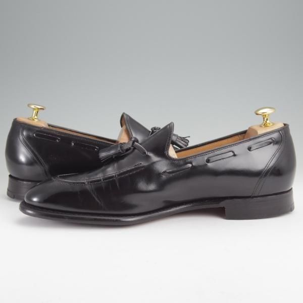 ★チャーチ 95F/UK9.5【旧チャーチ★ブックバインダーカーフ/KINGSLEY/タッセルローファー】3都市ロゴ/69Rラスト/黒/Church's★n006