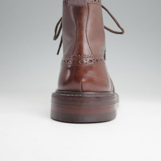 美品★トリッカーズ SIZE 8.5【モデル定価￥143,000-★ダイナイトソール/MALTON/モールトン】M2508/カントリーブーツ/濃茶/Tricker's★n009