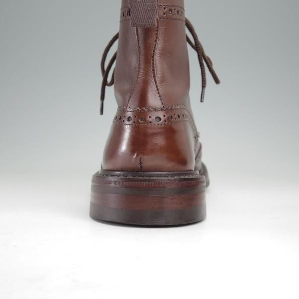 美品★トリッカーズ SIZE 8.5【モデル定価￥143,000-★ダイナイトソール/MALTON/モールトン】M2508/カントリーブーツ/濃茶/Tricker's★n009