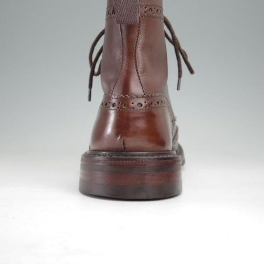 美品★トリッカーズ SIZE 8.5【モデル定価￥143,000-★ダイナイトソール/MALTON/モールトン】M2508/カントリーブーツ/濃茶/Tricker's★n009