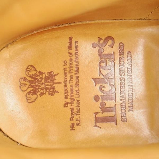 美品★トリッカーズ SIZE 8.5【モデル定価￥143,000-★ダイナイトソール/MALTON/モールトン】M2508/カントリーブーツ/濃茶/Tricker's★n009