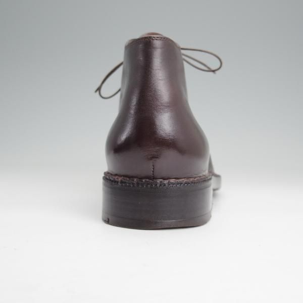 美品★(伊)ストール・マンテラッシ SIZE 41【貴重★ノルベジェーゼ製法/純正ツリー付】チャッカブーツ/濃茶/SUTOR MANTELLASSI★n017