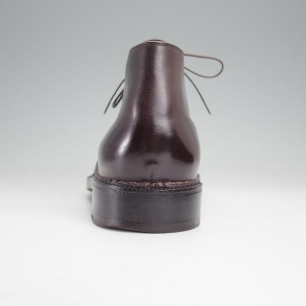 美品★(伊)ストール・マンテラッシ SIZE 41【貴重★ノルベジェーゼ製法/純正ツリー付】チャッカブーツ/濃茶/SUTOR MANTELLASSI★n017