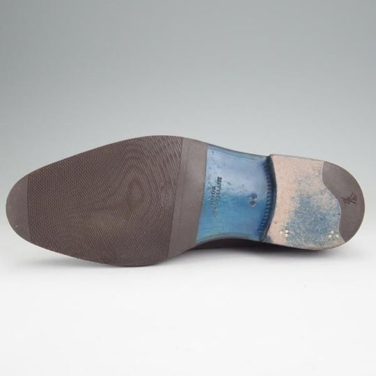 美品★(伊)ストール・マンテラッシ SIZE 41【貴重★ノルベジェーゼ製法/純正ツリー付】チャッカブーツ/濃茶/SUTOR MANTELLASSI★n017