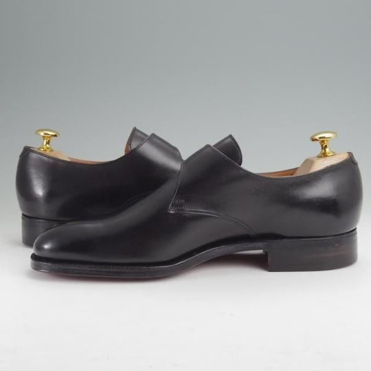 未使用★クロケット&ジョーンズ SIZE 7【貴重★(英)HACKETT LONDON別注/GROSVENOR】248ラスト/モンクストラップ/黒/Crockett&Jones★n019