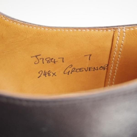 未使用★クロケット&ジョーンズ SIZE 7【貴重★(英)HACKETT LONDON別注/GROSVENOR】248ラスト/モンクストラップ/黒/Crockett&Jones★n019