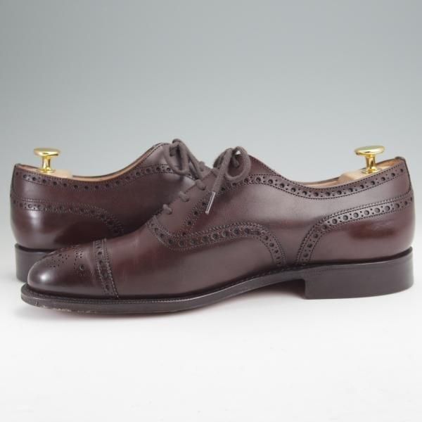 極美品★チャーチ 70F/UK7【定価￥176,000-★ディプロマット/DIPLOMAT】173ラスト/セミブローグ/カーフ/濃茶/Church's★n021