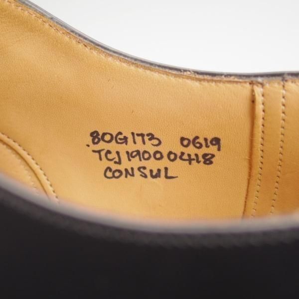 未使用★チャーチ 80G/UK8【定価￥176,000-★コンサル/CONSUL】173ラスト/ストレートチップ/黒/メンズ/Church's★n026